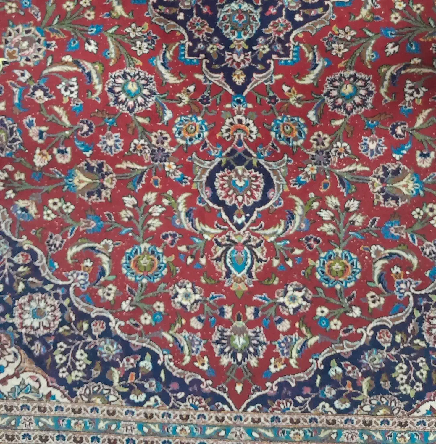 قالی دستباف باف|فرش|قم, امامزاده ابراهیم|دیوار