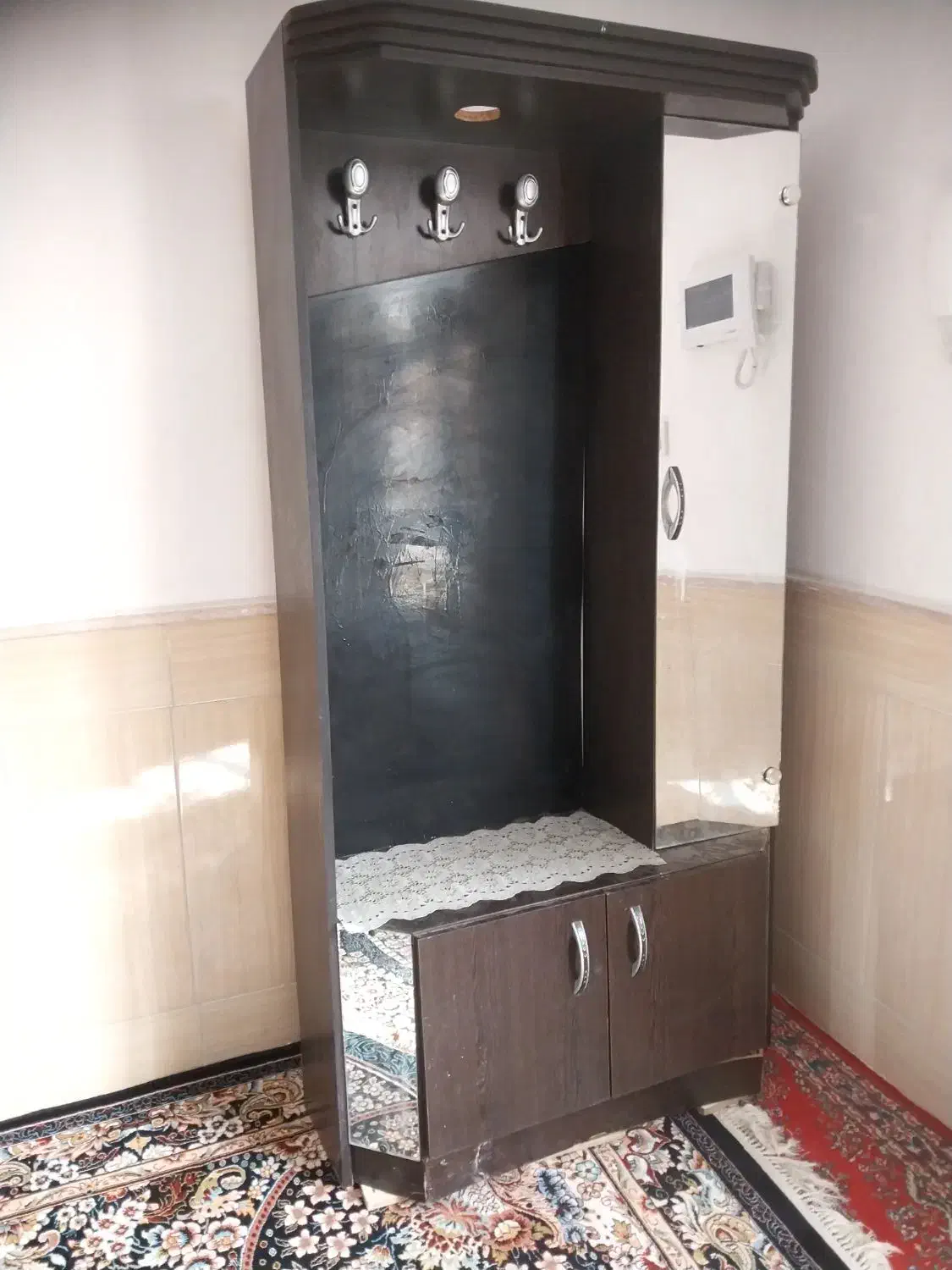 جاکفشی اینه دار|جاکفشی، کمد، دراور|گناباد, |دیوار