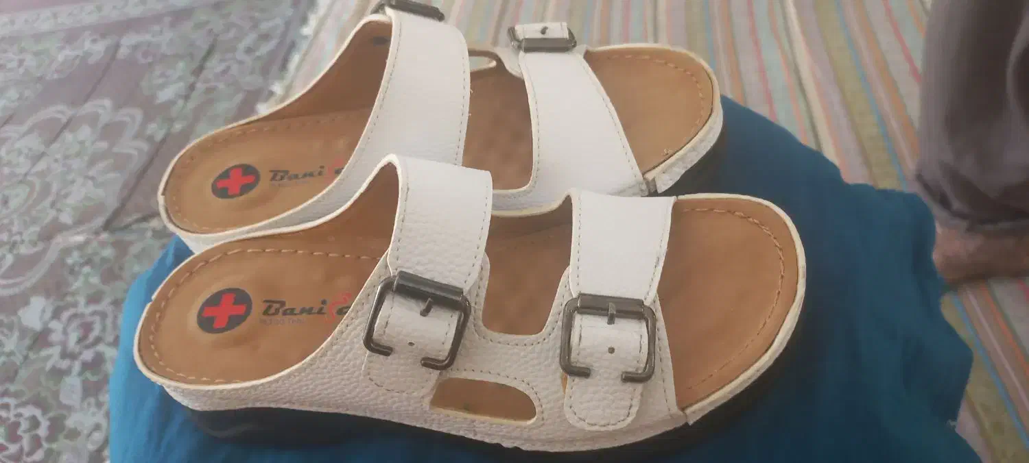 صندل دمپایی زنانه چرم طبی اصل طبیعی اورجینال نونو|کیف، کفش، کمربند|تهران, مختاری|دیوار