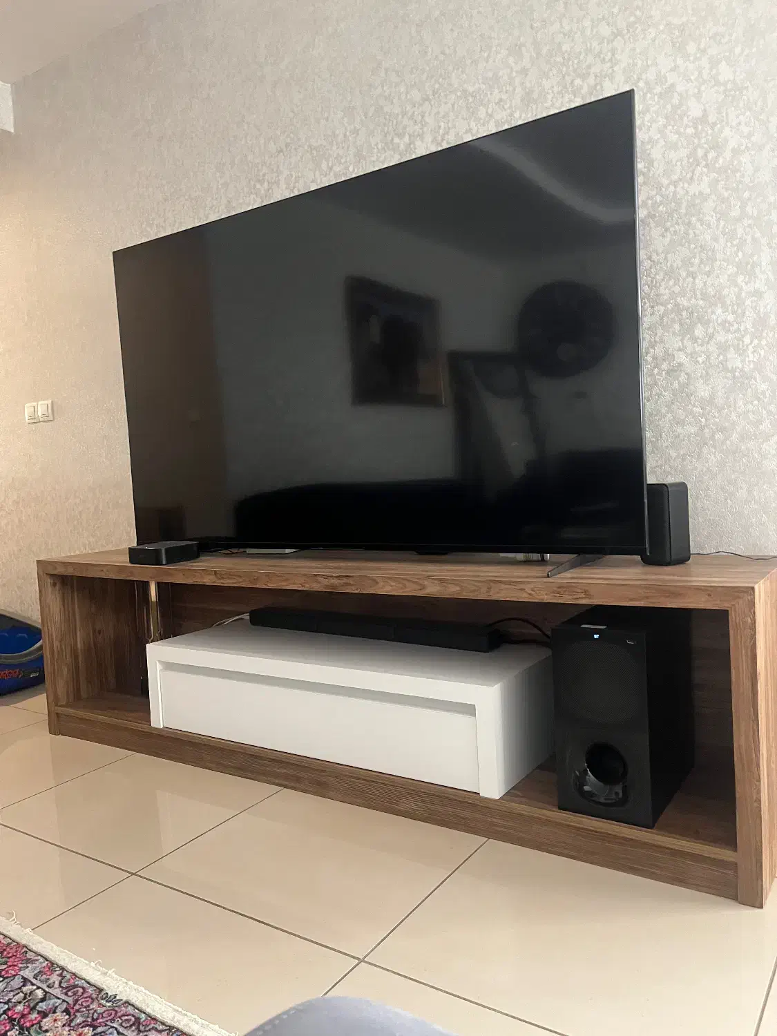 میز تلویزیون ام دی اف خارجی سفارشی ساز|میز تلویزیون|شیراز, فرهنگ شهر|دیوار