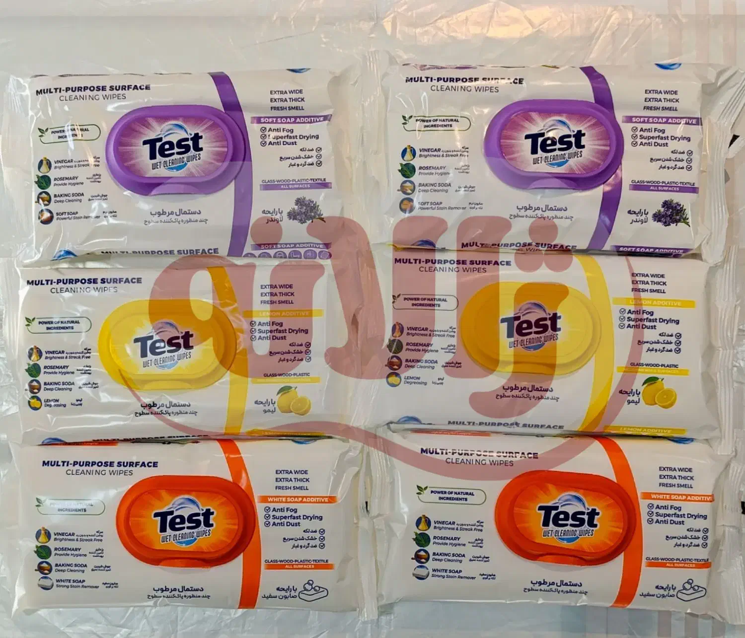 دستمال سطوح ـ لکه بر ـ آنتی باکتریال تست|مواد شوینده و دستمال کاغذی|مشهد, راهنمایی|دیوار