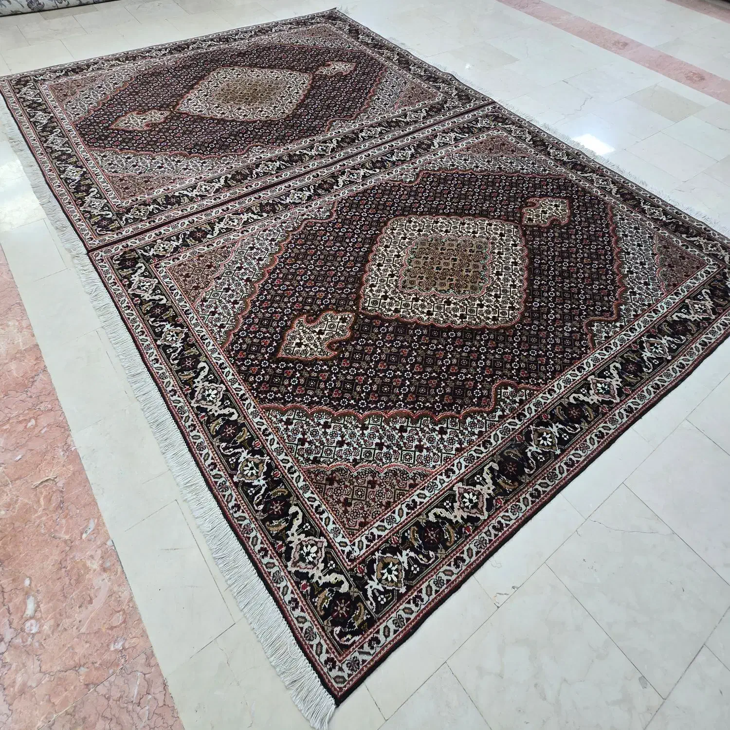 ۳جفت قالیچه ۳متری تبریز طرح ماهی|فرش|تهران, ونک|دیوار