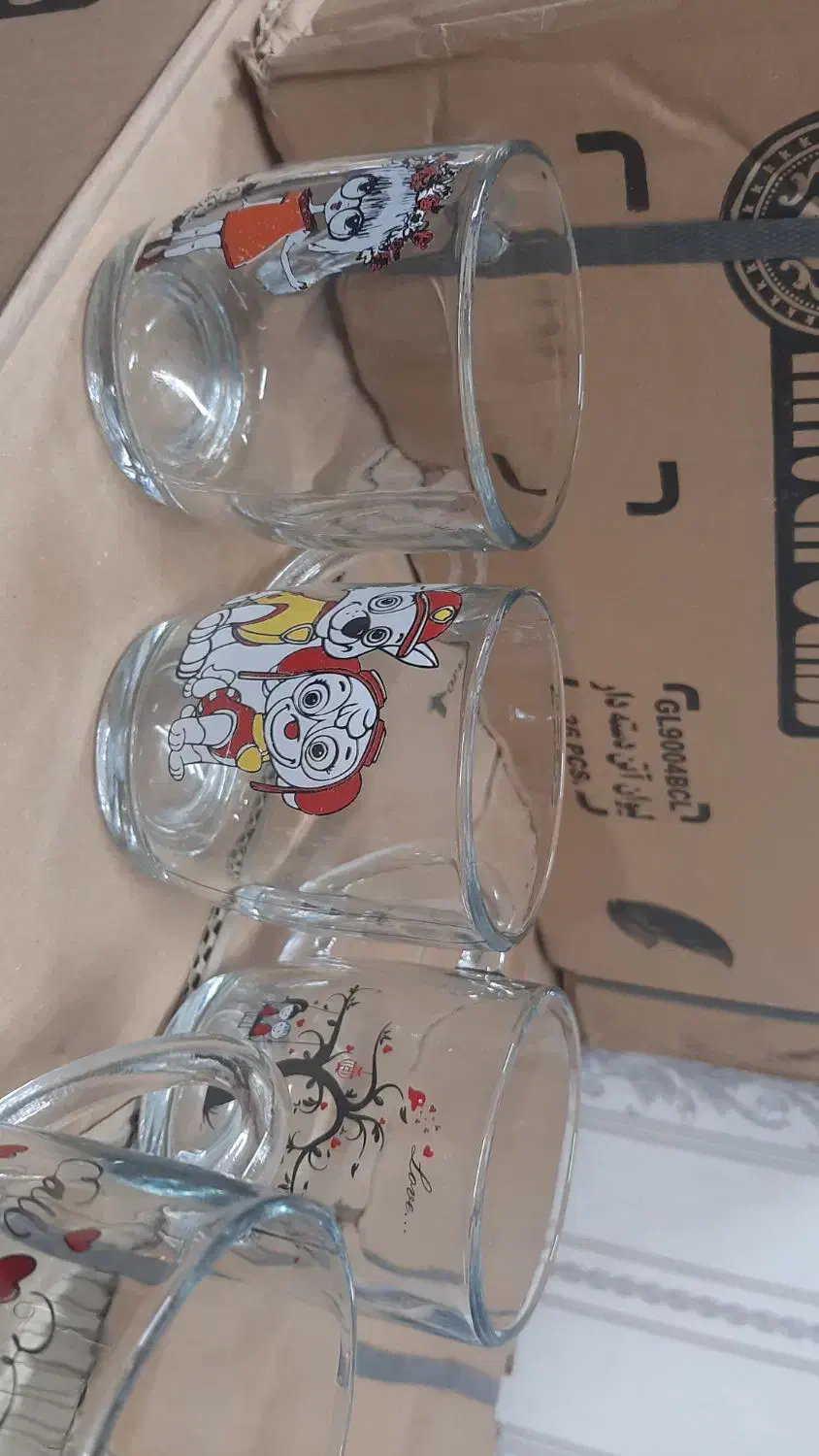 ماگ طرح دار شیشه ای|ظروف سرو و پذیرایی|اصفهان, طامه|دیوار