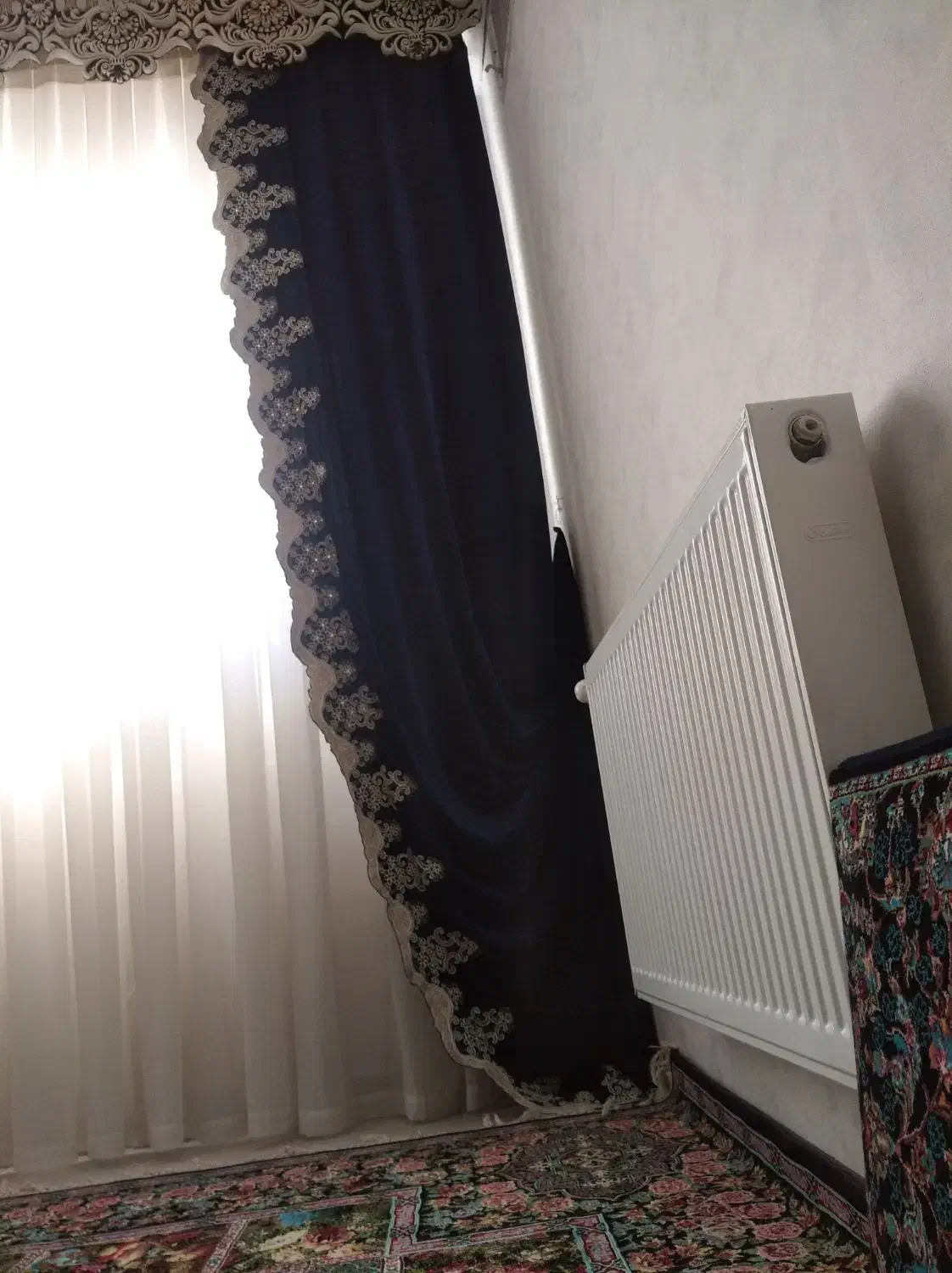 شال پرده دو عدد|پرده، رانر، رومیزی|خرم‌آباد, |دیوار