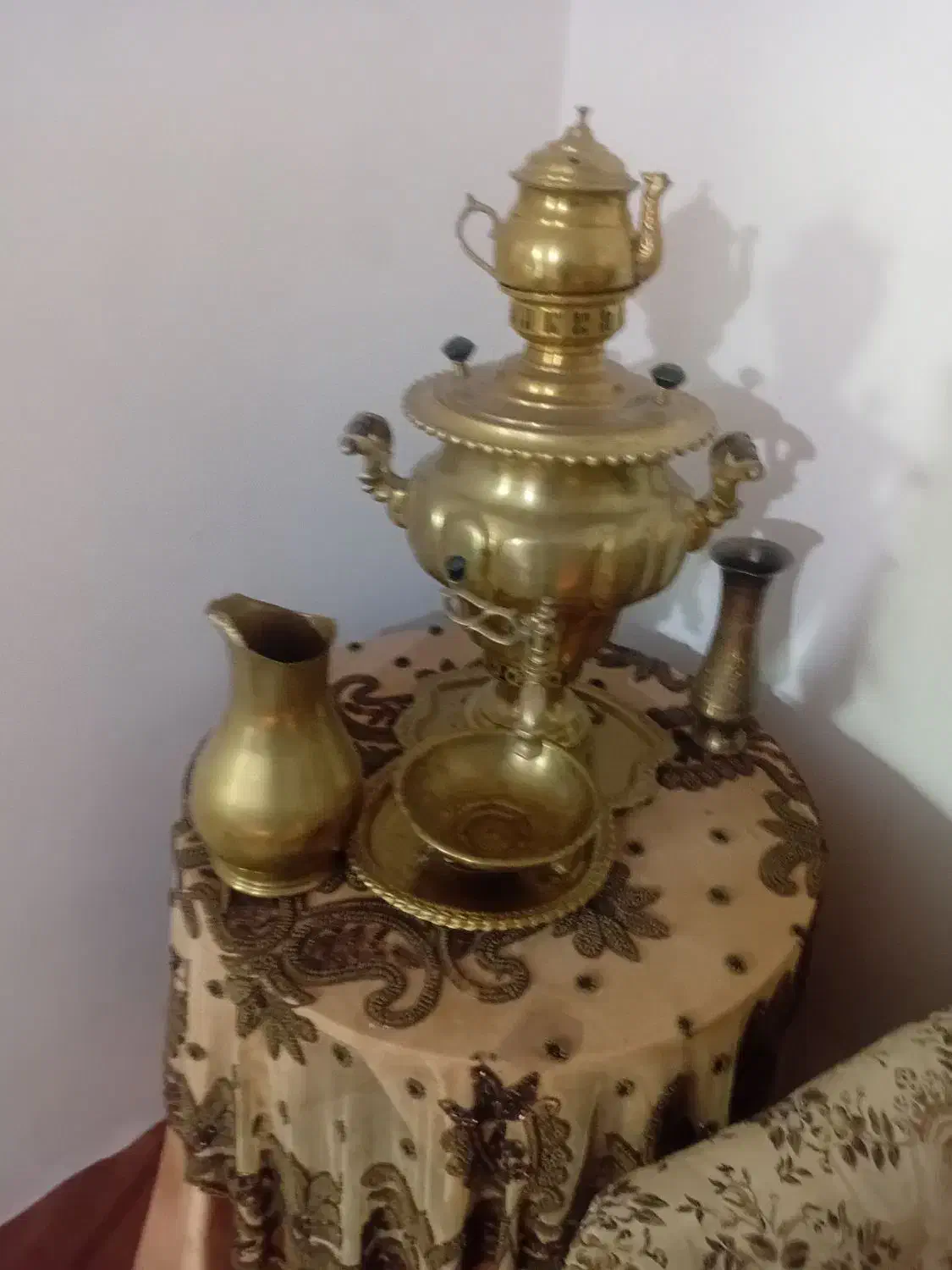 ساعت برنز سماور برنز|صنایع دستی و سایر لوازم تزئینی|میانه, |دیوار