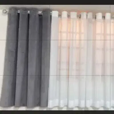 پارچه حریر ودکور حریر طوسی پانچ نونو|لباس|لاهیجان, کوی آزادگان|دیوار