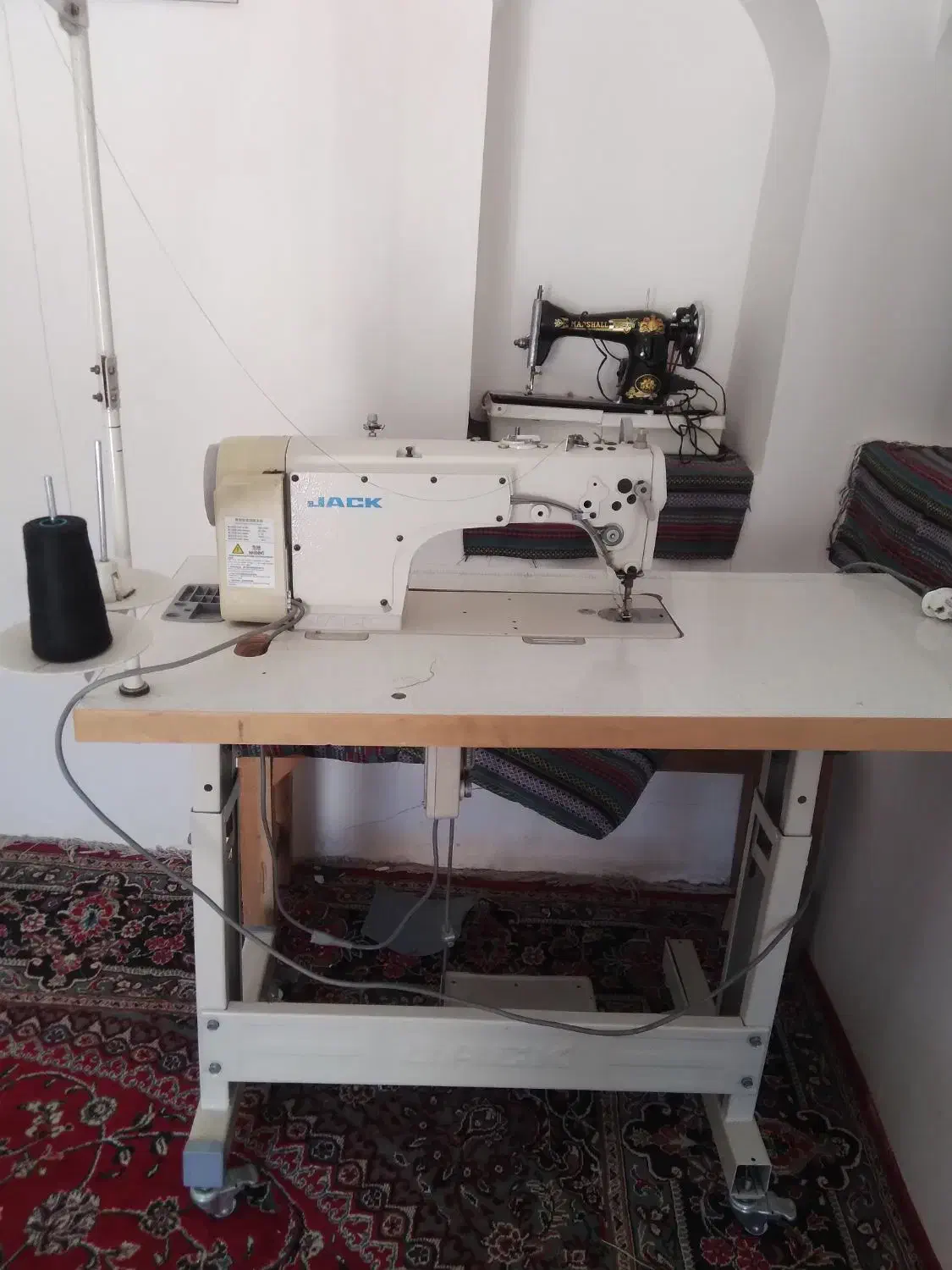 چرخ راسته جک|چرخ خیاطی و ریسندگی|گرمسار, |دیوار