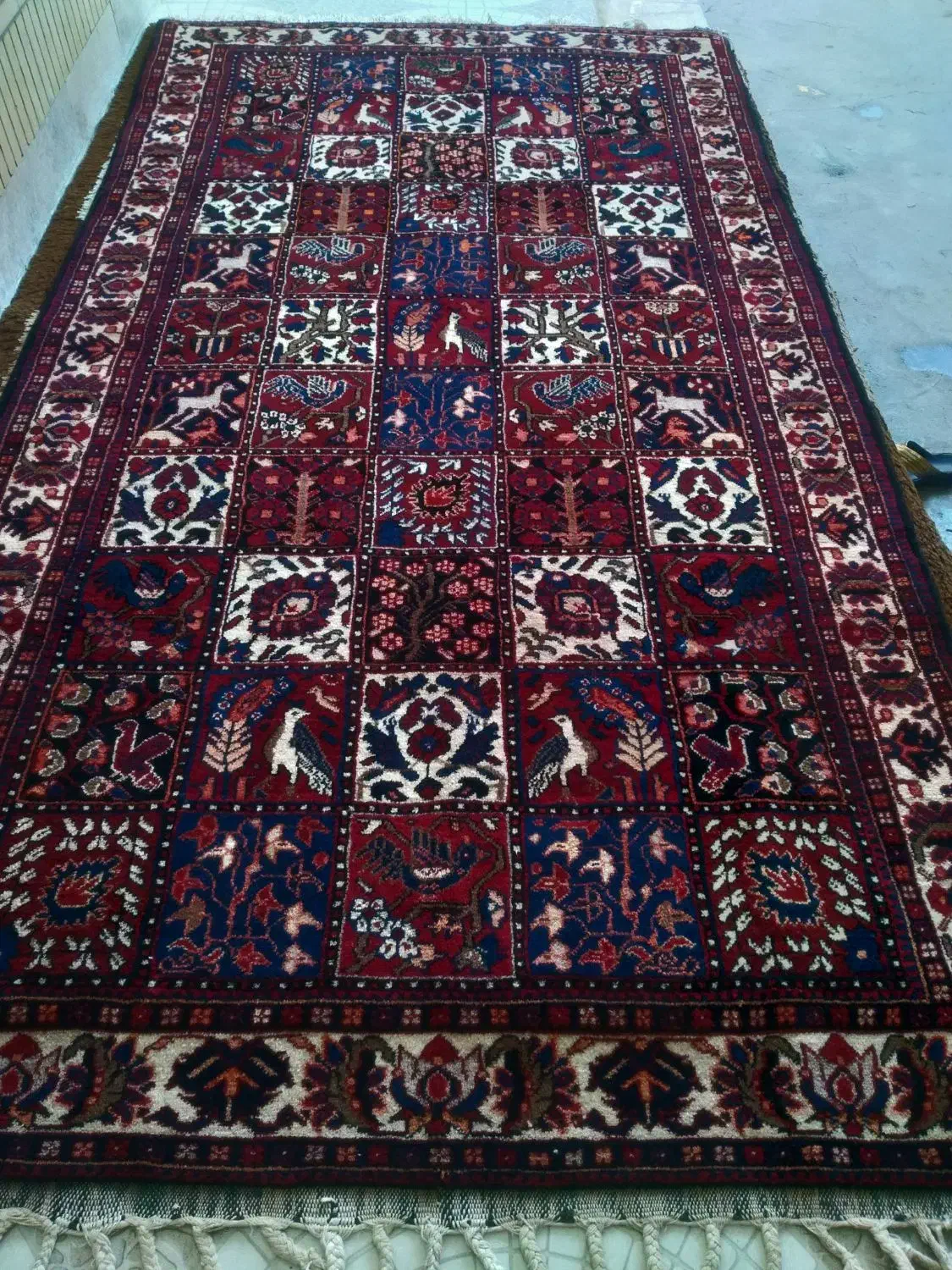 قالی بختیاری بلداجی ۳در۱۶۰ درحد نو|فرش|لردگان, |دیوار