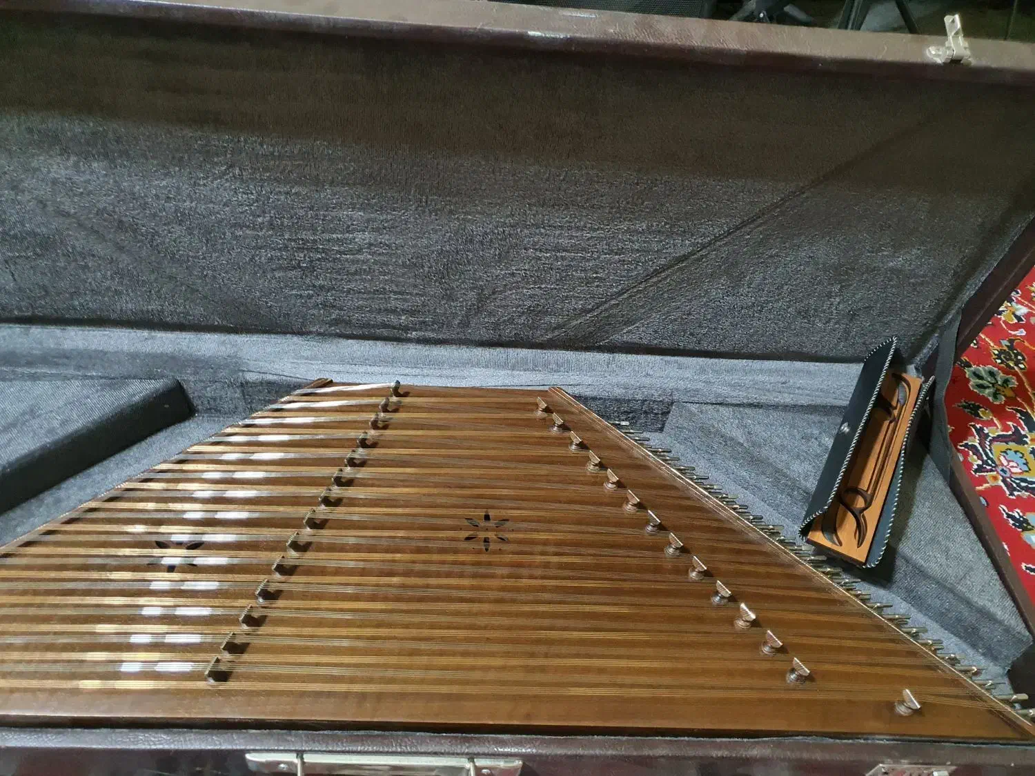 سنتور سفارشی کامل چوب گردو۱۴خرک موسوی|سازهای سنتی|پاریز, |دیوار