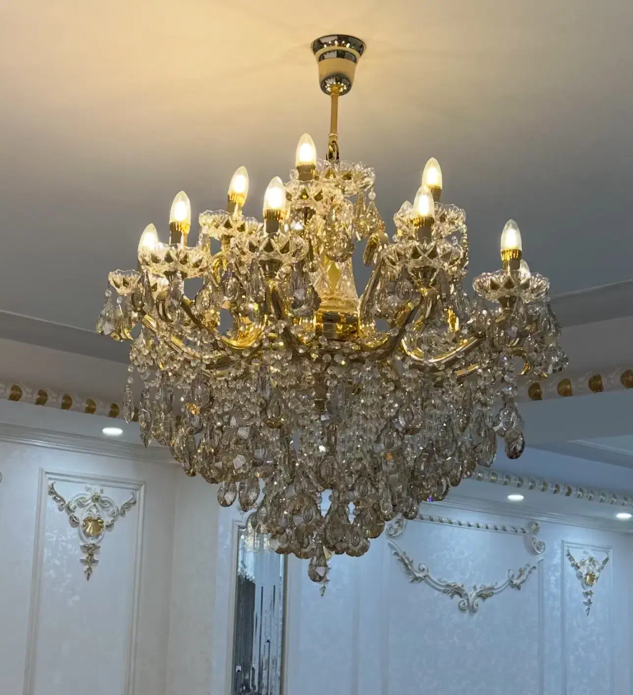 لوستر کریستالی|لوستر و چراغ آویز|ارومیه, |دیوار