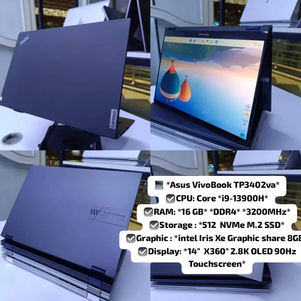 Asus vivobook tp3402va i9 16 512|رایانه همراه|تهران, فلسطین (میدان انقلاب)|دیوار