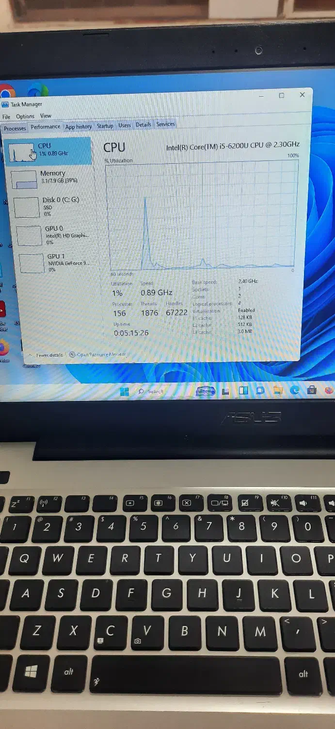 لپ تاپ ایسوز k 552|رایانه همراه|تاکستان, |دیوار