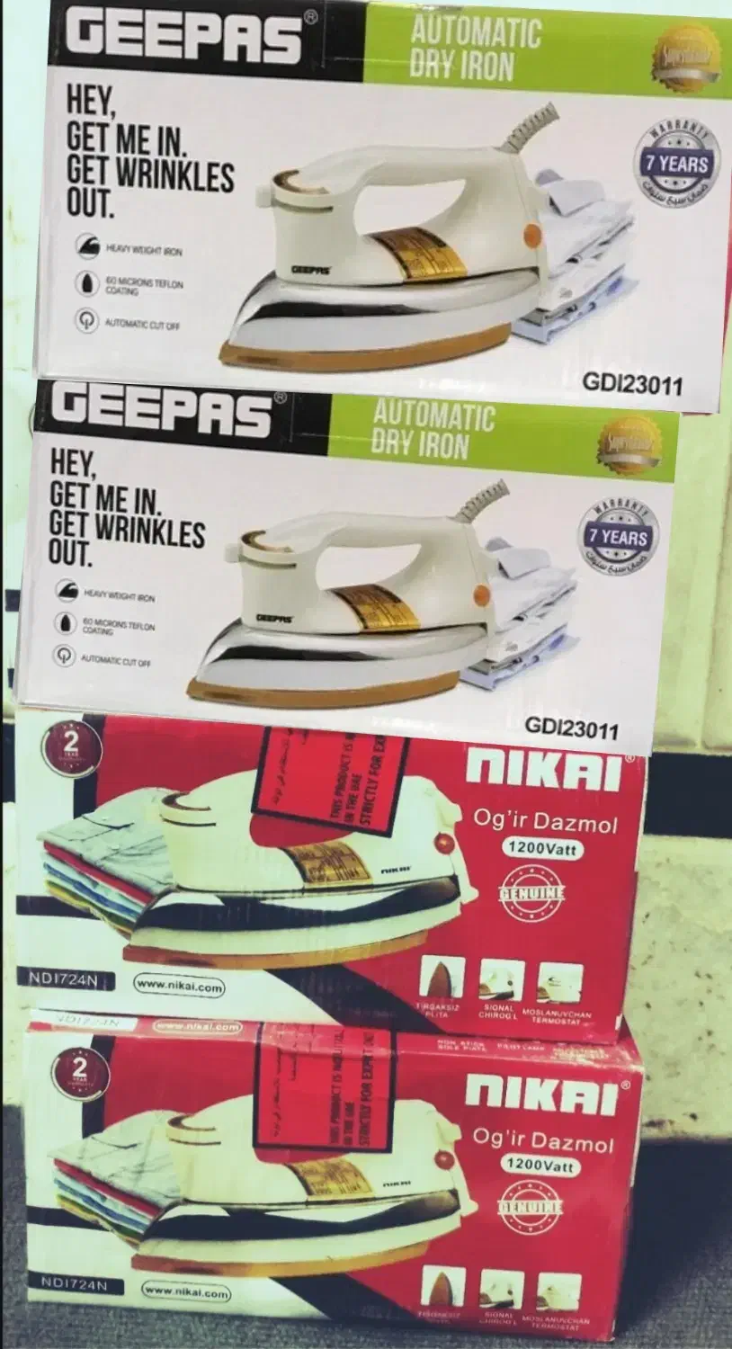 اتو بخار دسینی و سنگی نیکایی عرشیا اتوبخار خشک|اتو و لوازم اتو|زاهدان, |دیوار