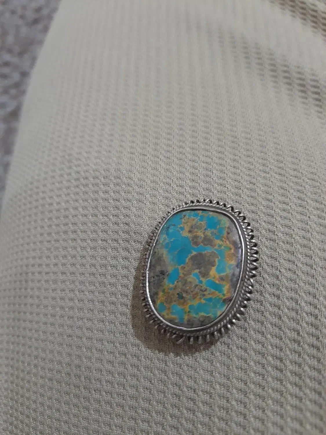 انگشتره نقره و فیروزه اصل|جواهرات|بوشهر, |دیوار