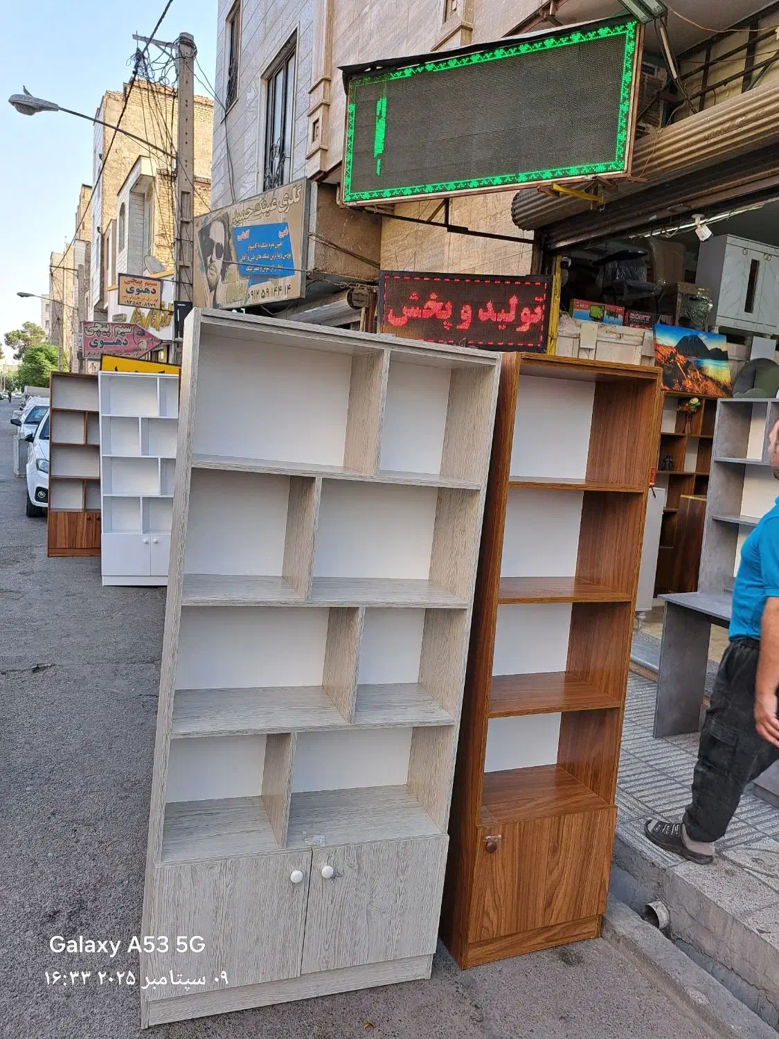 کتابخانه بدنه ملامینه در سایز ها۵۰و۸۰|کتابخانه، شلف، قفسه‌های دیواری|قرچک, محمد آباد|دیوار