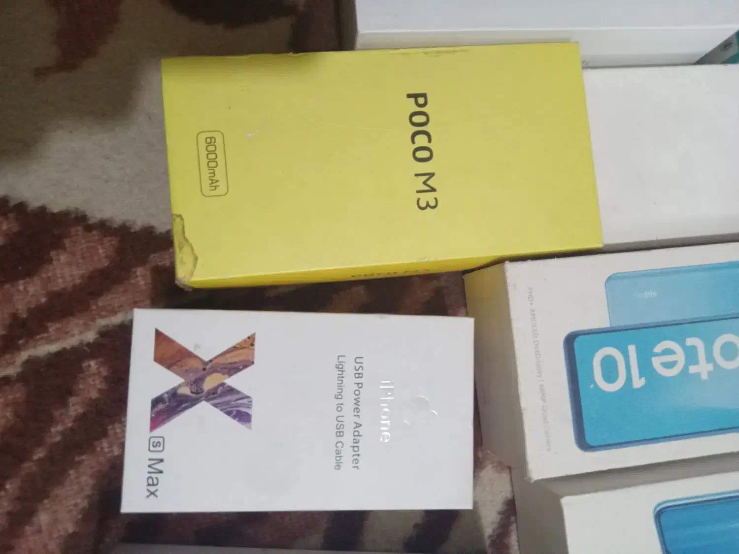 کارتون و جعبههای گوشی موبایل|لوازم جانبی موبایل و تبلت|اهواز, معین زاده|دیوار