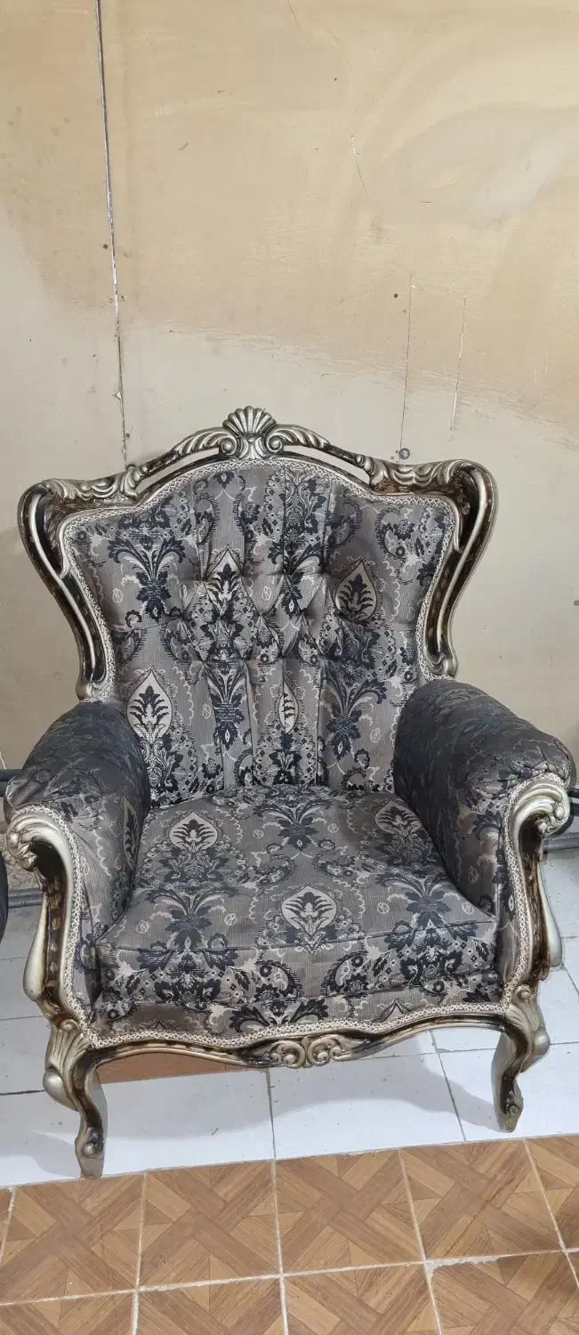 مبلمان استیل ۹ نفره|مبلمان خانگی و میز عسلی|بم, |دیوار