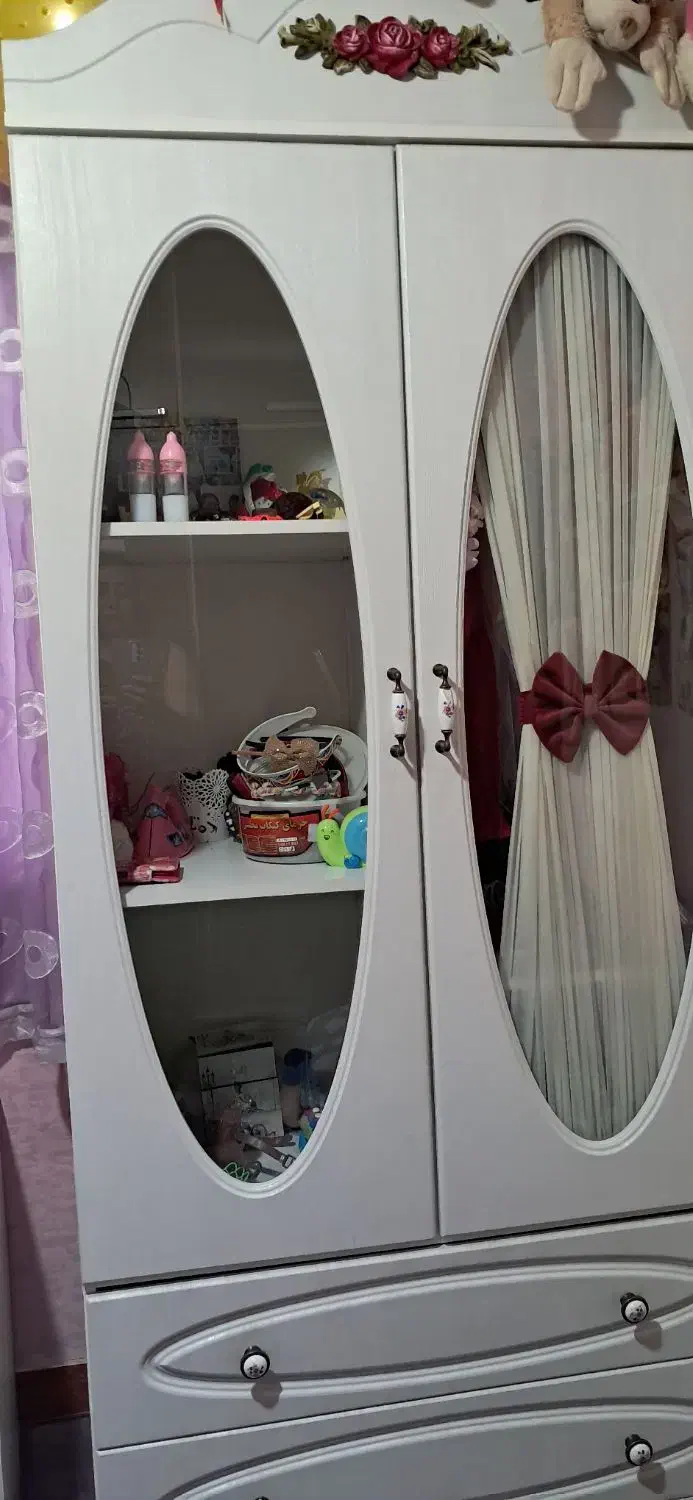 کمد دودر دخترونه|تخت و صندلی بچه|اهواز, یوسفی|دیوار