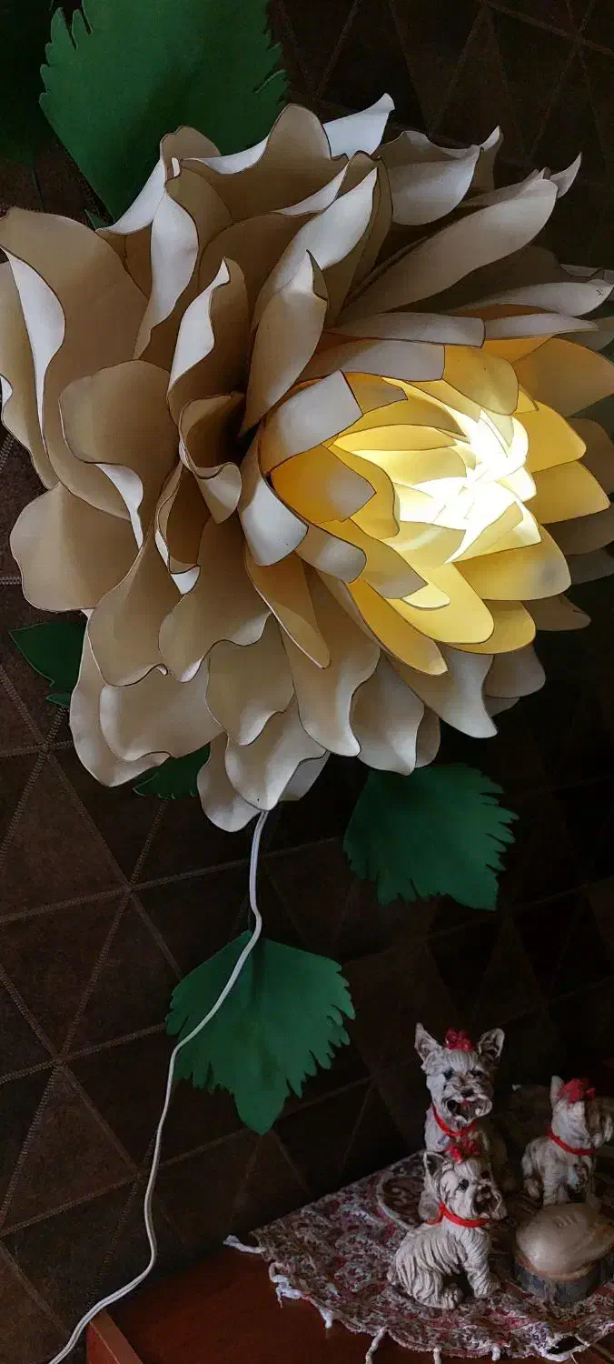 گل دیواری چراغدار (بلندر)|چراغ خواب و آباژور|شهرکرد, |دیوار