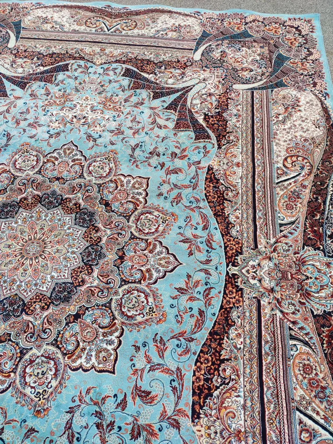 ۲ تخته ۱۲ متری فیروزه ای|فرش|قم, نیروگاه|دیوار