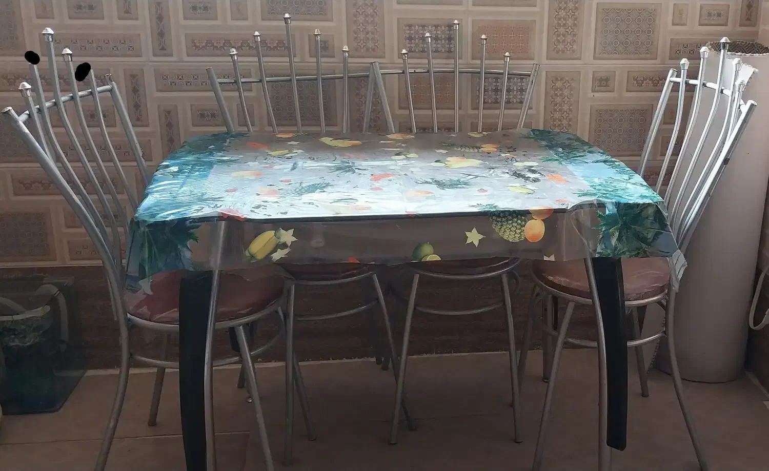 میز ناهارخوری شیشه‌ای|میز و صندلی غذاخوری|اردکان, |دیوار