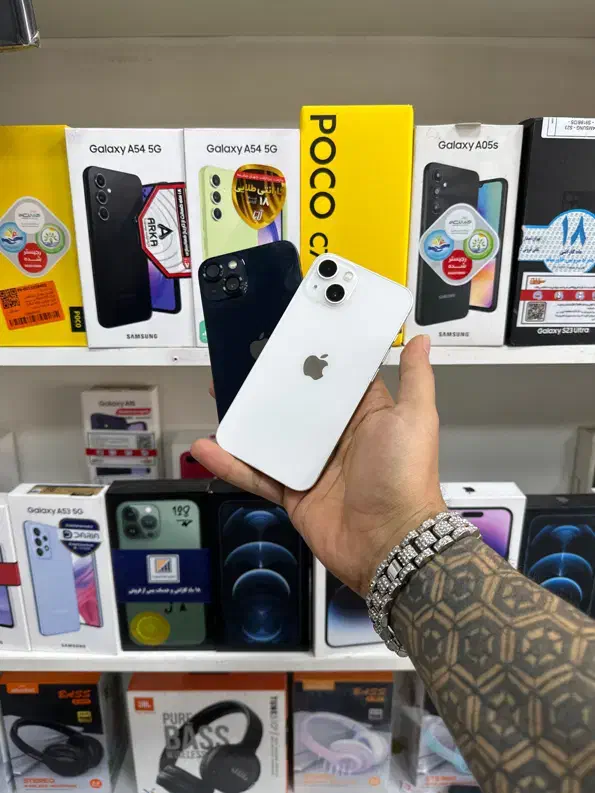 اپل iphone 13 حافظه ۲۵۶ گیگ کاملا پلمپ مشابه آک|موبایل|قم, نیروگاه|دیوار