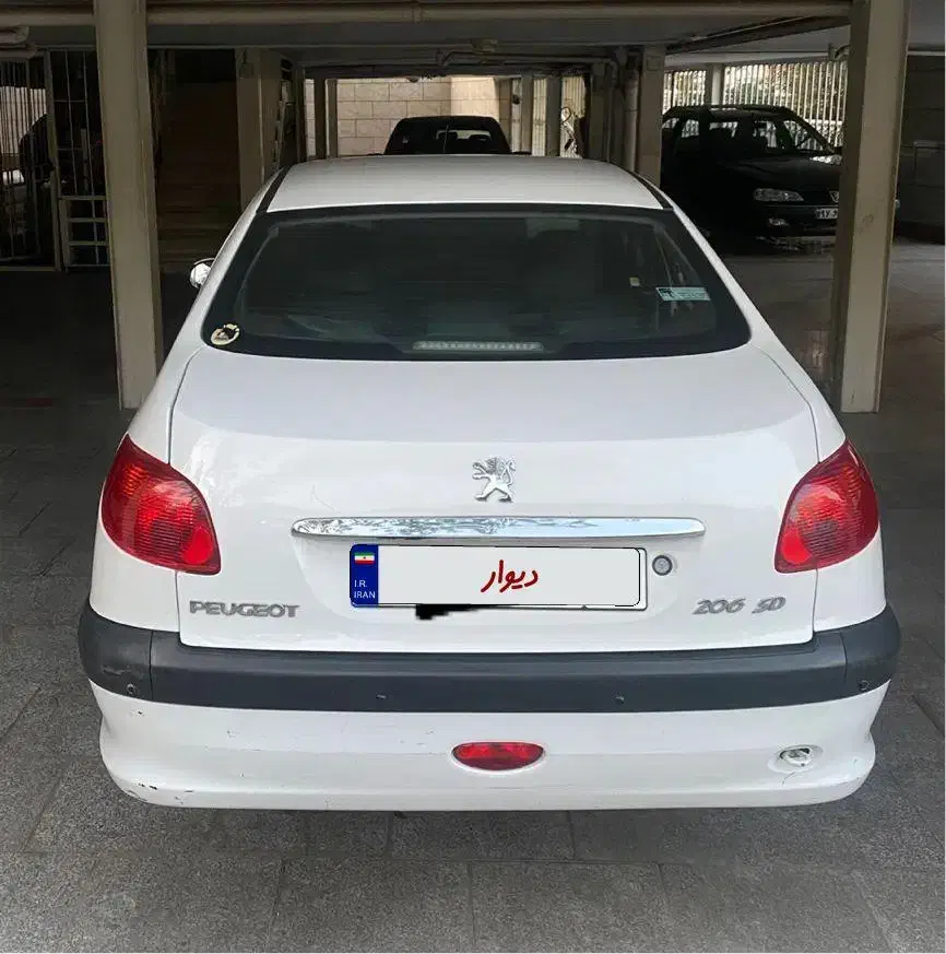 پژو 206 صندوقدار v9 اتومات(آریان موتور)|خودرو سواری و وانت|تهران, مهران (سیدخندان)|دیوار