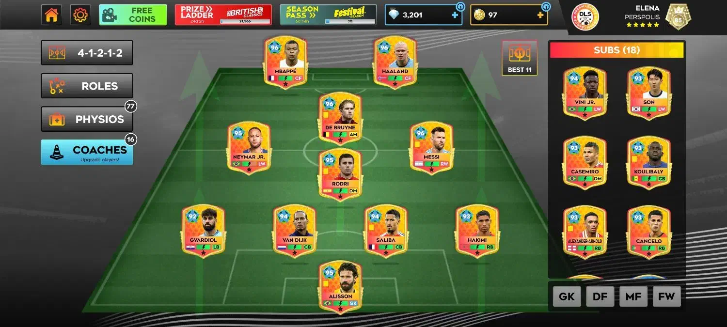 اکانت تمام فول درملیگ 2025|کنسول، بازی ویدئویی و آنلاین|تهران, شمشیری|دیوار