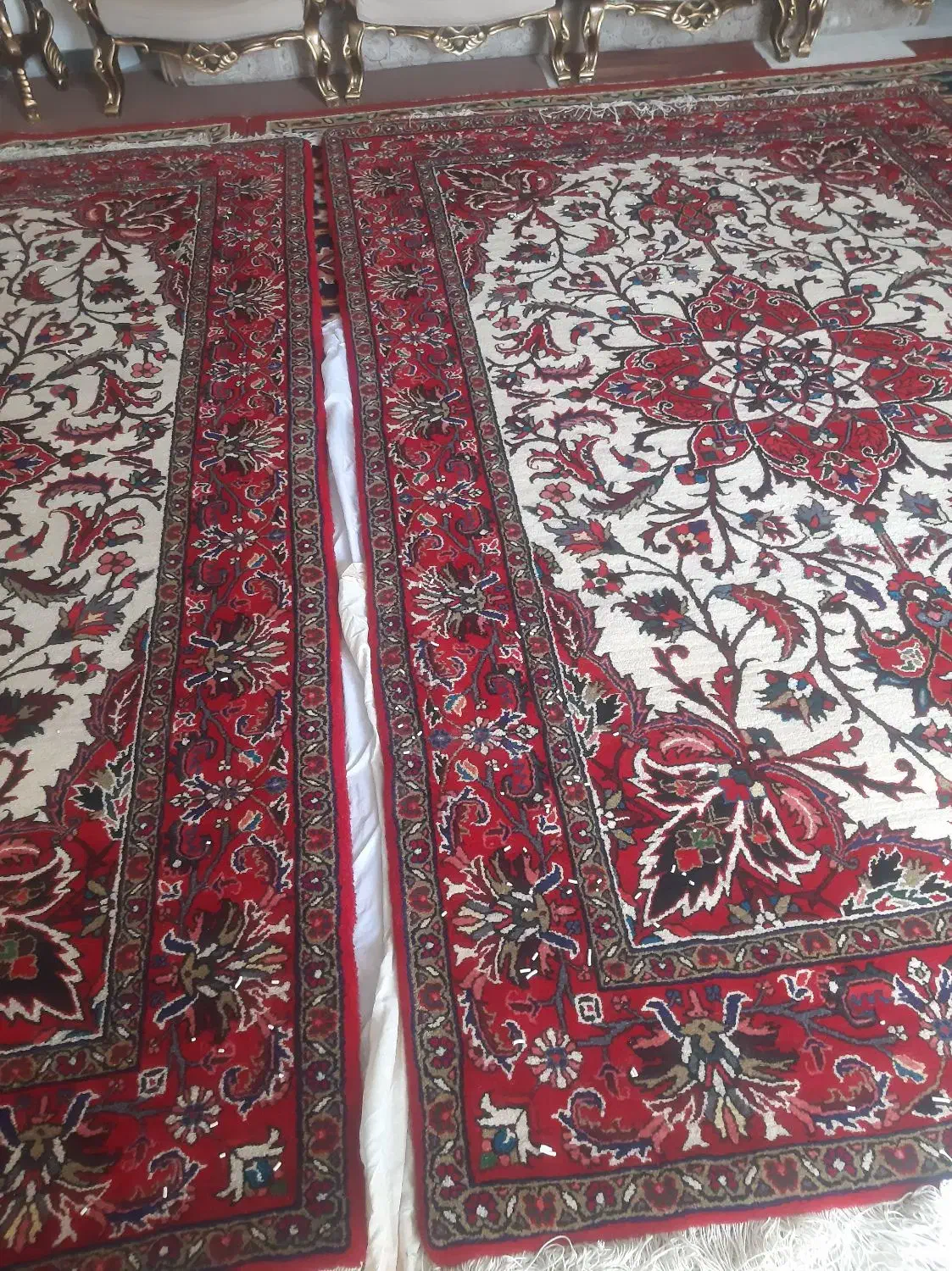 یک جفت فرش هریس|فرش|اهر, |دیوار