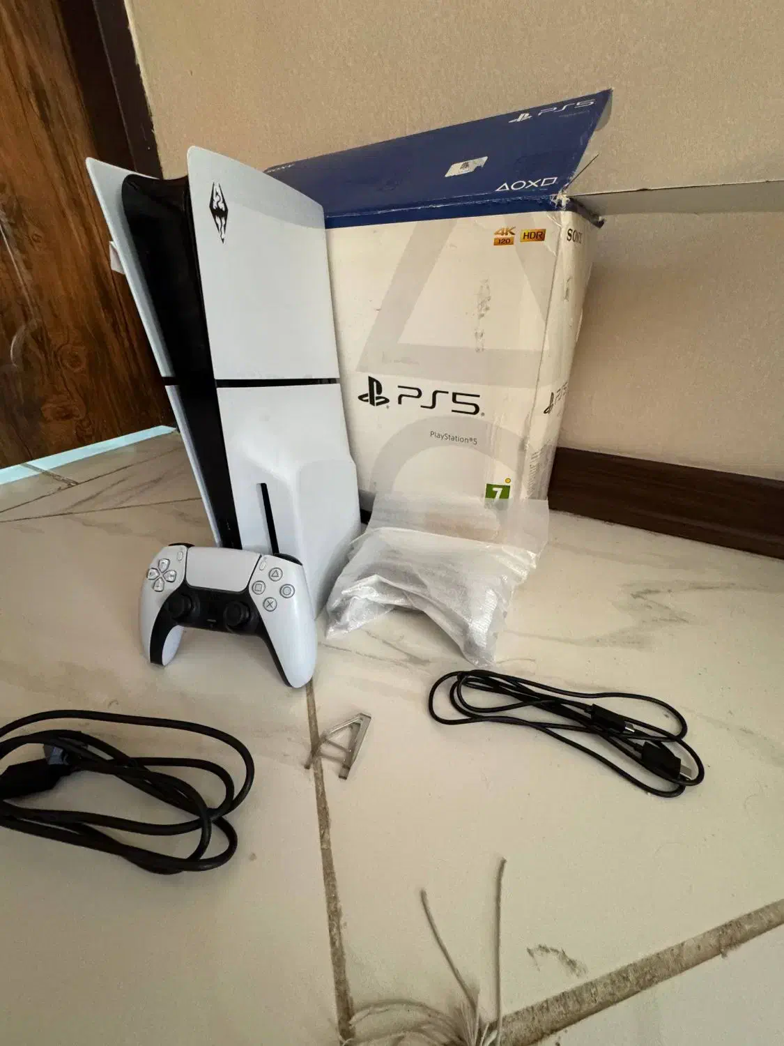 ps5 slim دیسک خور  (دو دسته) یک ترابایت|کنسول، بازی ویدئویی و آنلاین|دوگنبدان, |دیوار