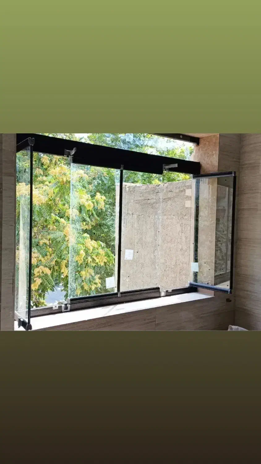 شیشه بالکنی و شیشه اسلایدینگ سکوریت و توری اقساطی|خدمات پیشه و مهارت|کرمانشاه, |دیوار