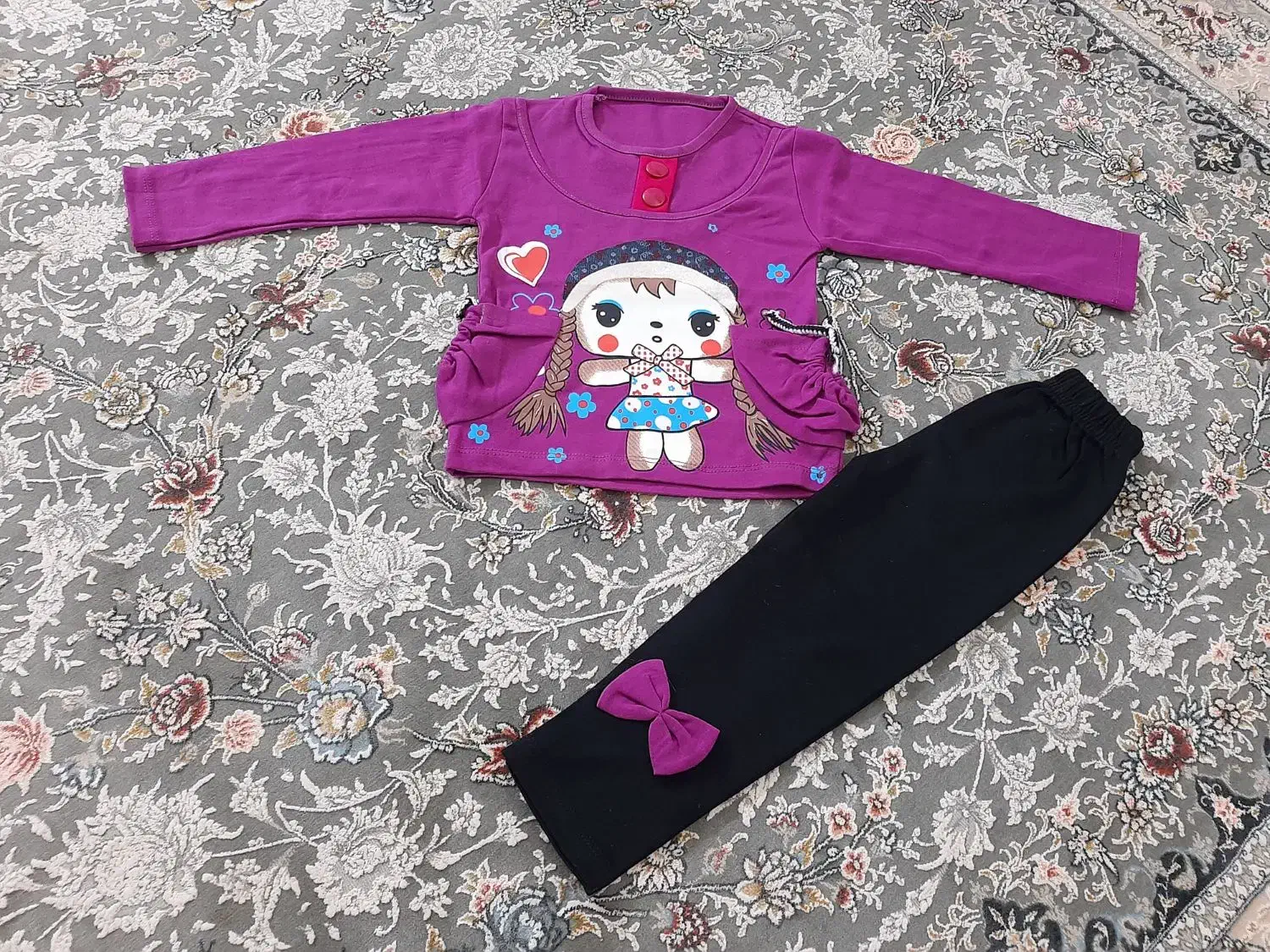 بلیز شلوار سرهمی شلوار مخمل پسرانه دخترانه نو|کفش و لباس بچه|ری, علایین|دیوار