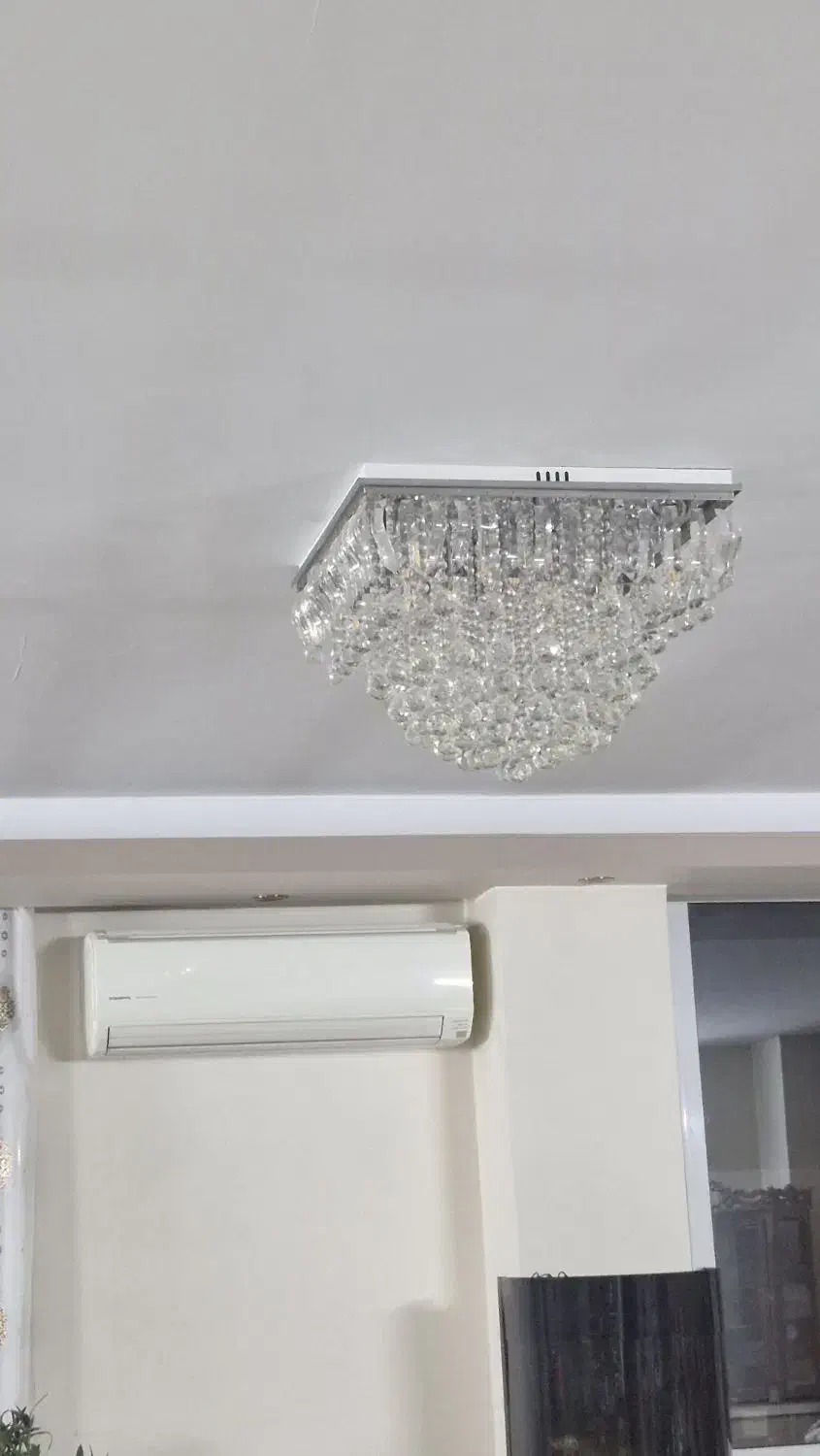 لوستر سقفی مربع کنترلی|لوستر و چراغ آویز|اصفهان, پروین|دیوار