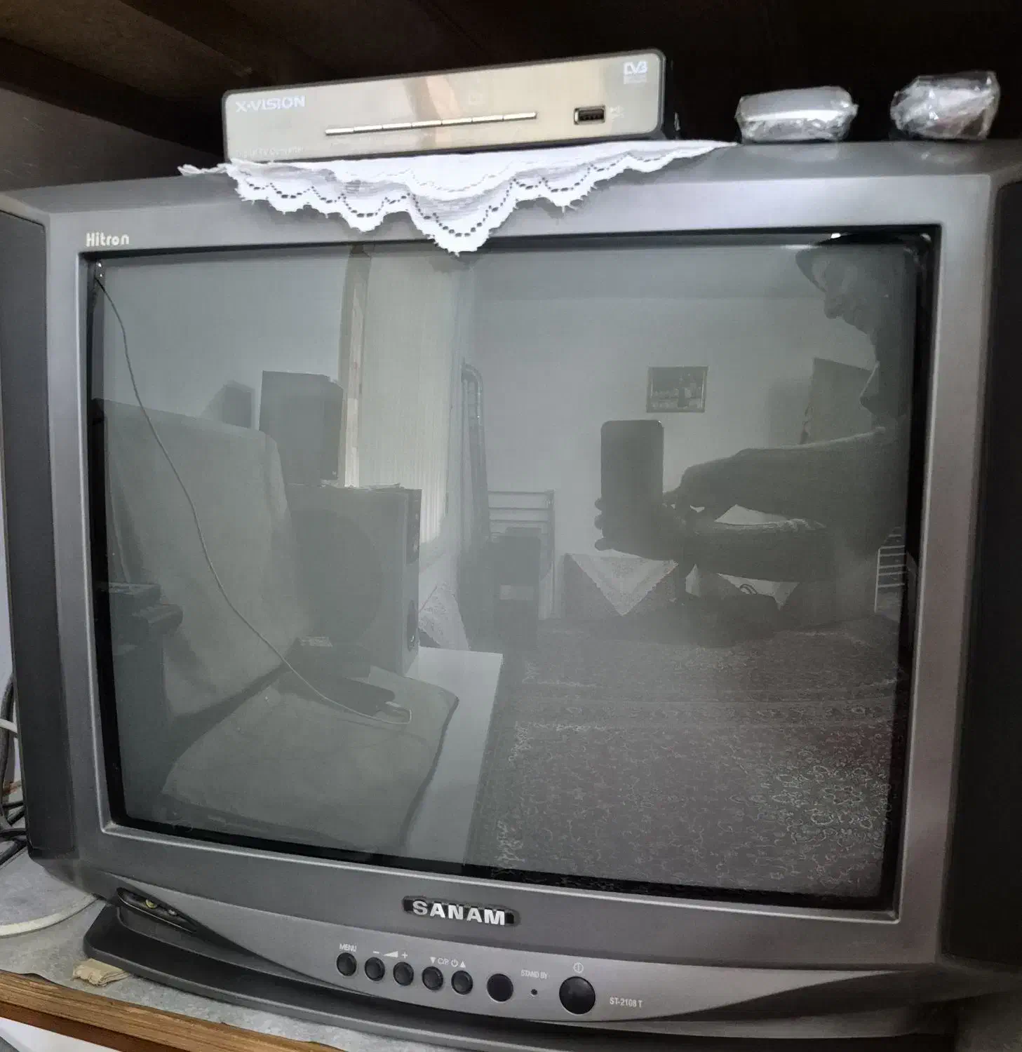 تلویزیون رنگی صنام،تلویزیون سیاه و سفید نوستالژیک|تلویزیون و پروژکتور|رودسر, |دیوار