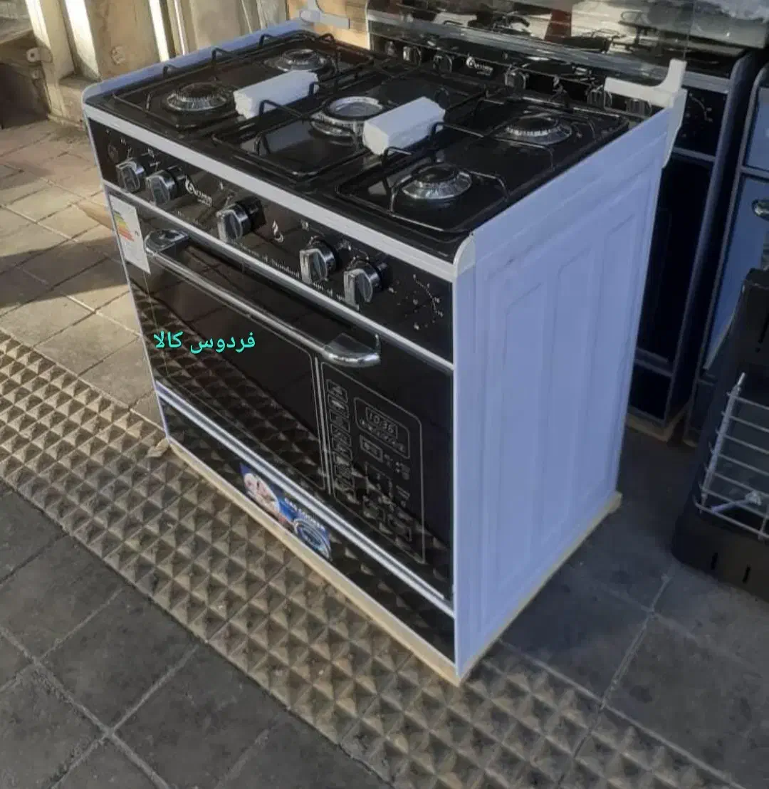 اجاق گاز طرح فر ۵شعله لعاب Gorganferdoskala|اجاق گاز و لوازم برقی پخت‌وپز|گرگان, |دیوار