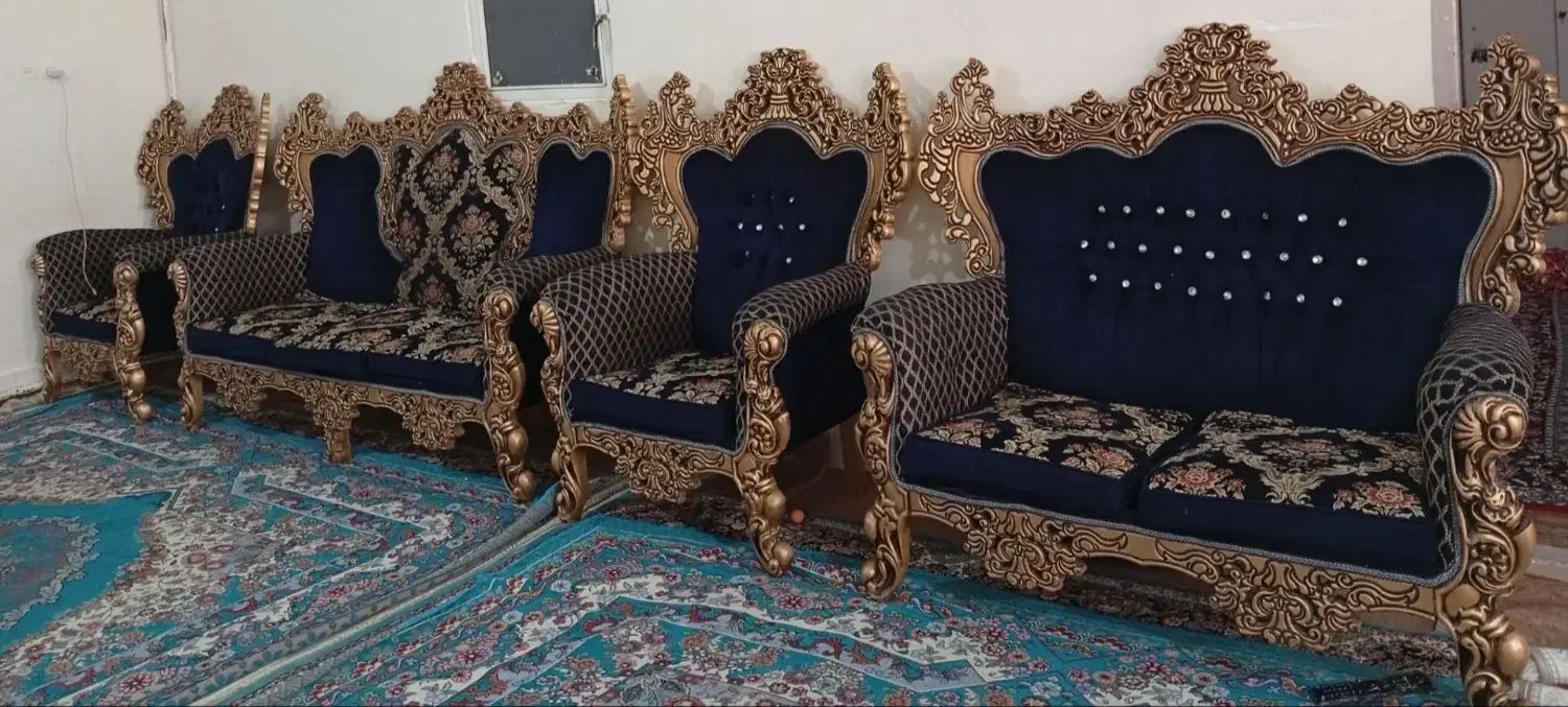 فروش مبل ۷نفره|مبلمان خانگی و میز عسلی|میانه, |دیوار