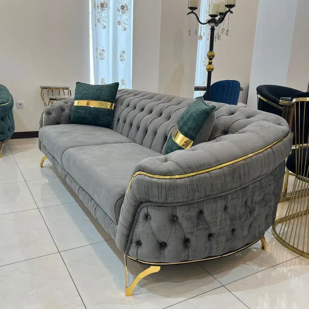 مبل چستر رنگ طوسی|مبلمان خانگی و میز عسلی|پرند, فاز ۴|دیوار