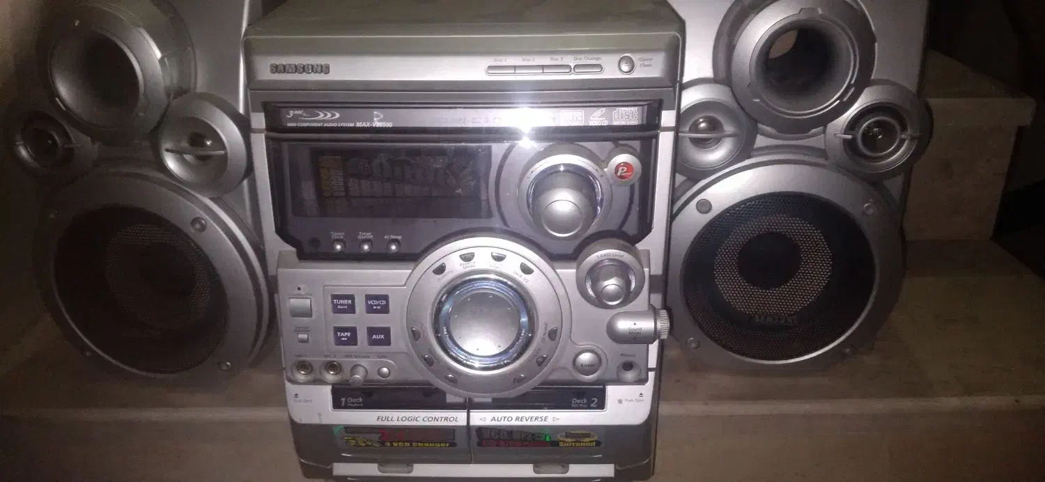 فروش ظبط دو کاست و سه دیسک سامسونگ|سیستم صوتی خانگی|آبیک, |دیوار