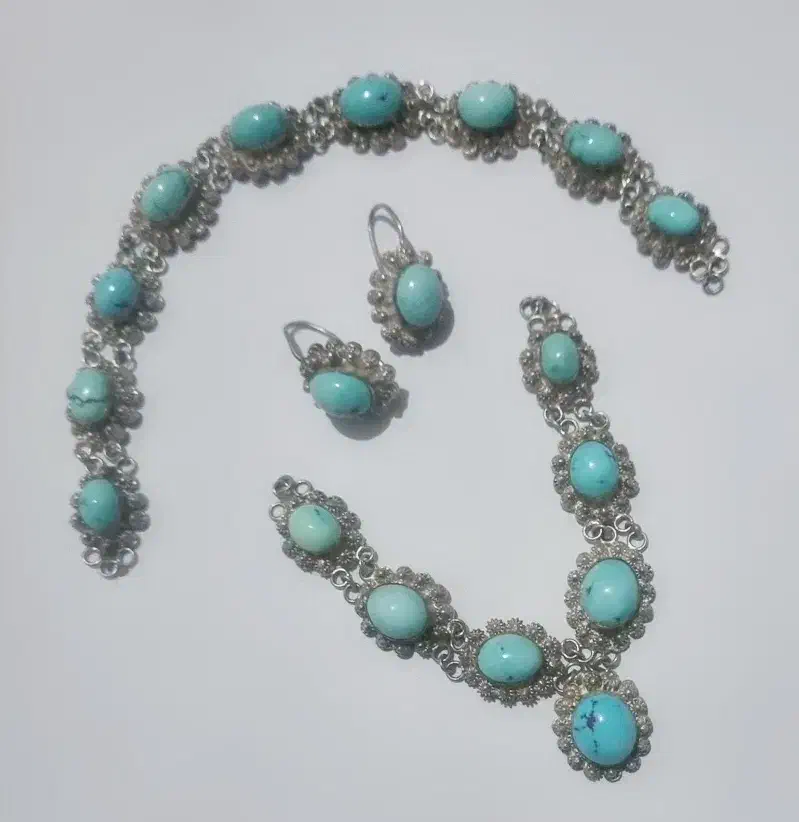 سرویس نقره بانگینهای فیروزه اصل|جواهرات|ری, فیروزآباد|دیوار