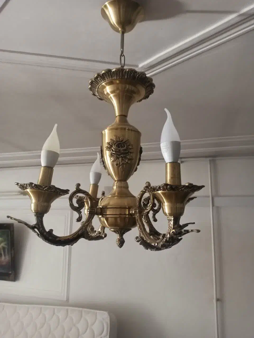 سه عدد لوستر برنز  و سه عدد لوستر حبابی|لوستر و چراغ آویز|خرم‌آباد, |دیوار