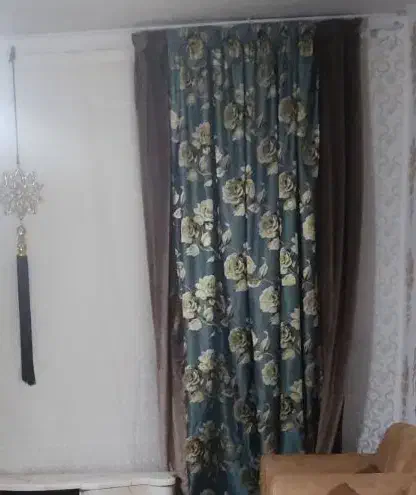 شال پرده شیک جفت همراه پرده|پرده، رانر، رومیزی|صحنه, |دیوار