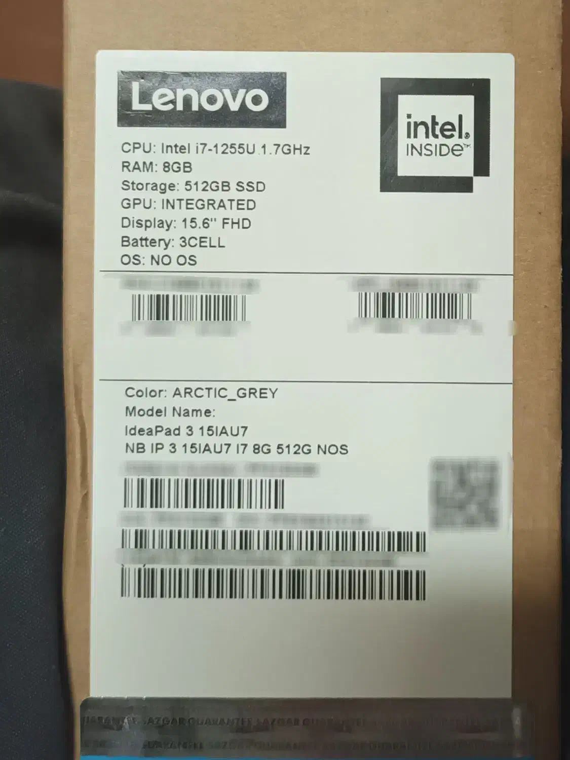لپ تاپ لنوو IdeaPad 3 i71255U 8 512 SSD|رایانه همراه|مشهد, ادیب نیشابوری (شهرک غرب)|دیوار
