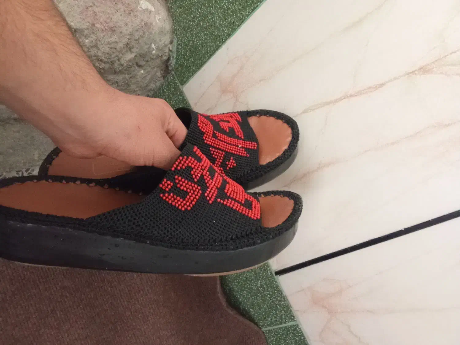 دمپایی زندان بافت|کیف، کفش، کمربند|یاسوج, |دیوار