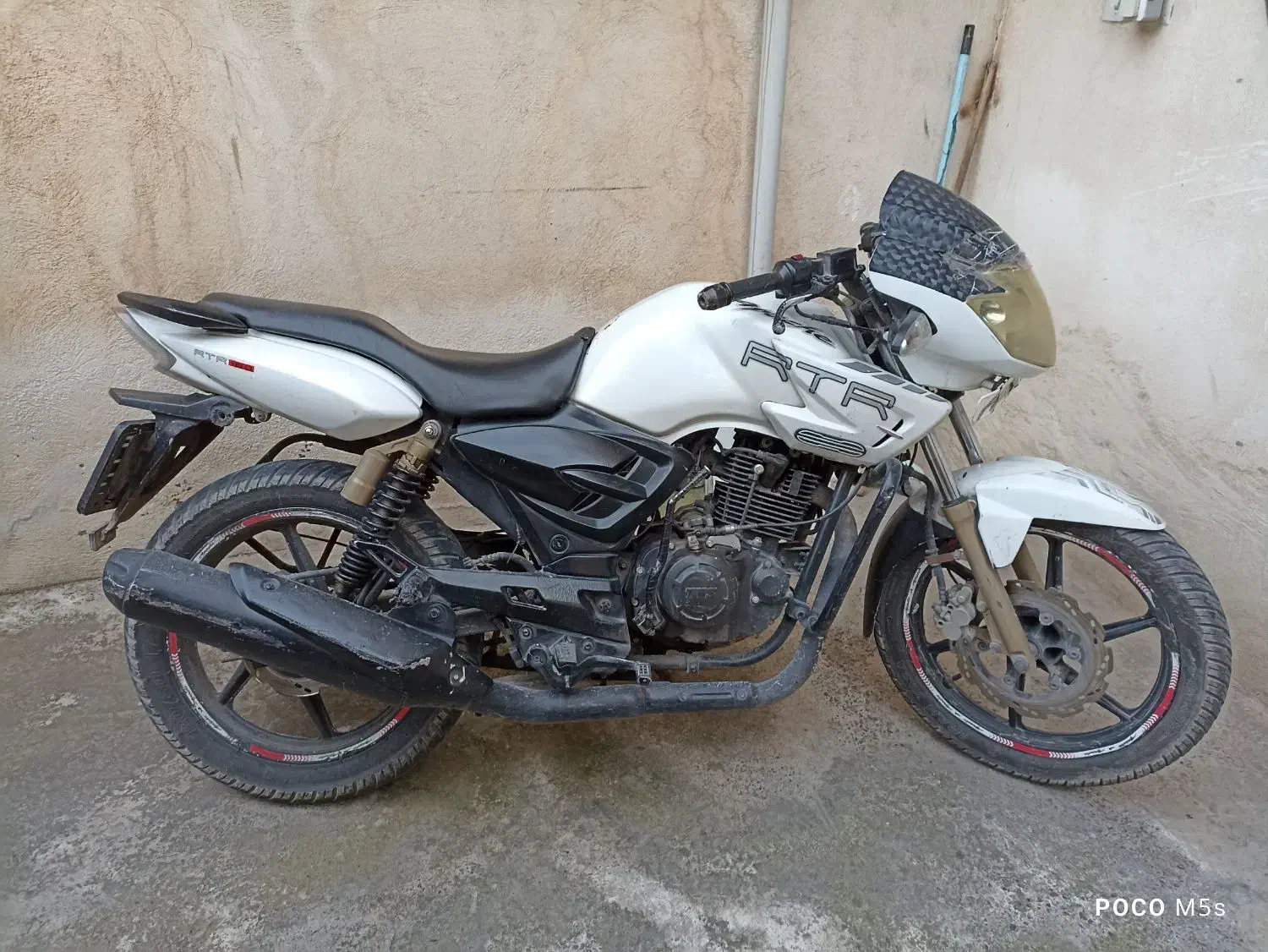 فروش متور سیکلت آپاچی ۱۸۰ مدل ۹۲ مزایده|موتورسیکلت|رودبار, |دیوار