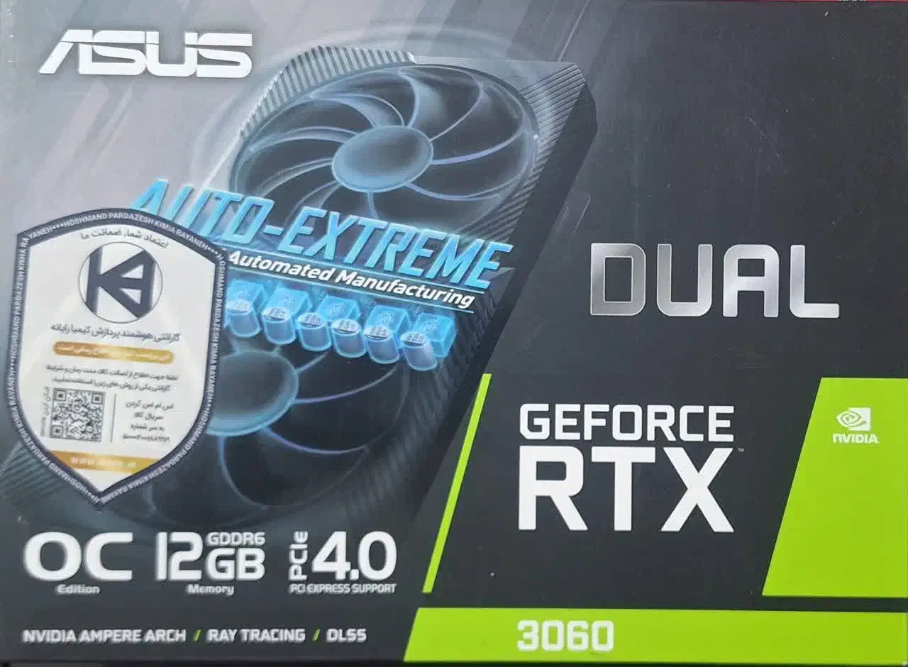 ASUS RTX 3060 DUAL 12G|قطعات و لوازم جانبی رایانه|قم, پردیسان|دیوار