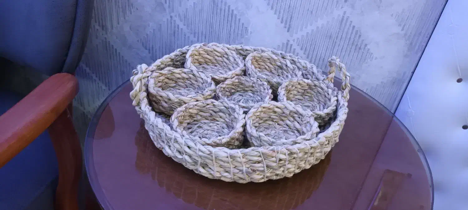 هفت سین حصیری شیک سایز بزرگ کاملا نو نو|صنایع دستی و سایر لوازم تزئینی|تهران, افسریه جنوبی|دیوار