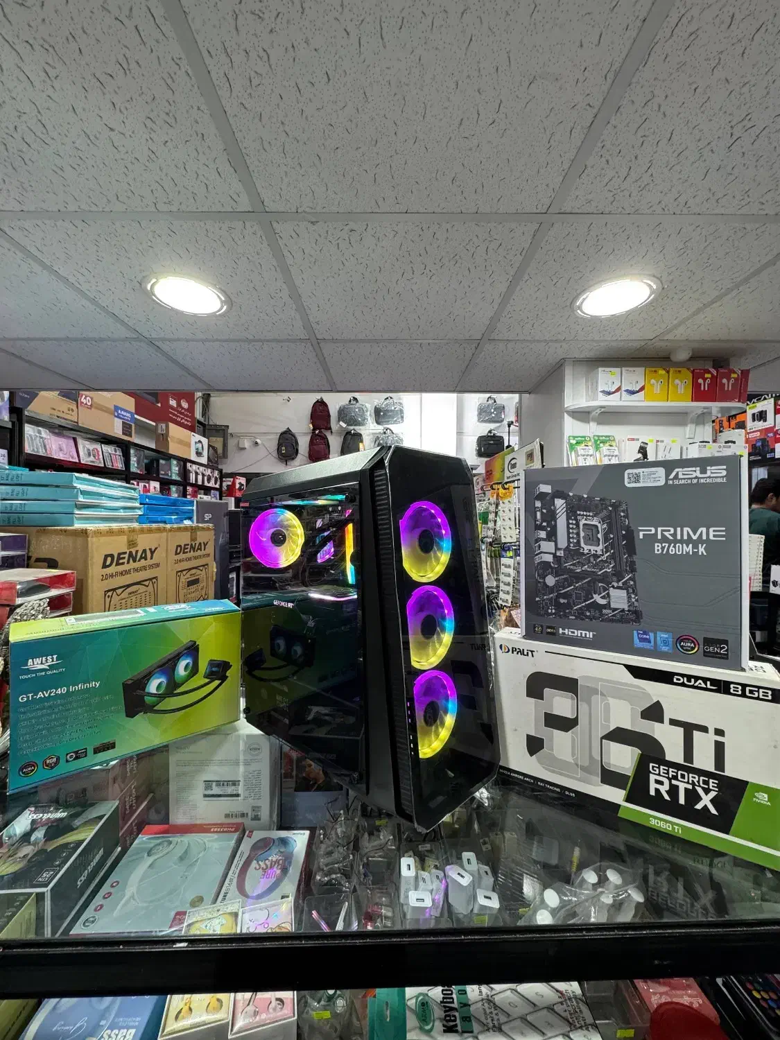 کیس i5 نسل۱۴ گرافیک ۳۰۶۰TI رم۳۲ و هاردSSD 1TB M.2|رایانه رومیزی|کرمان, |دیوار