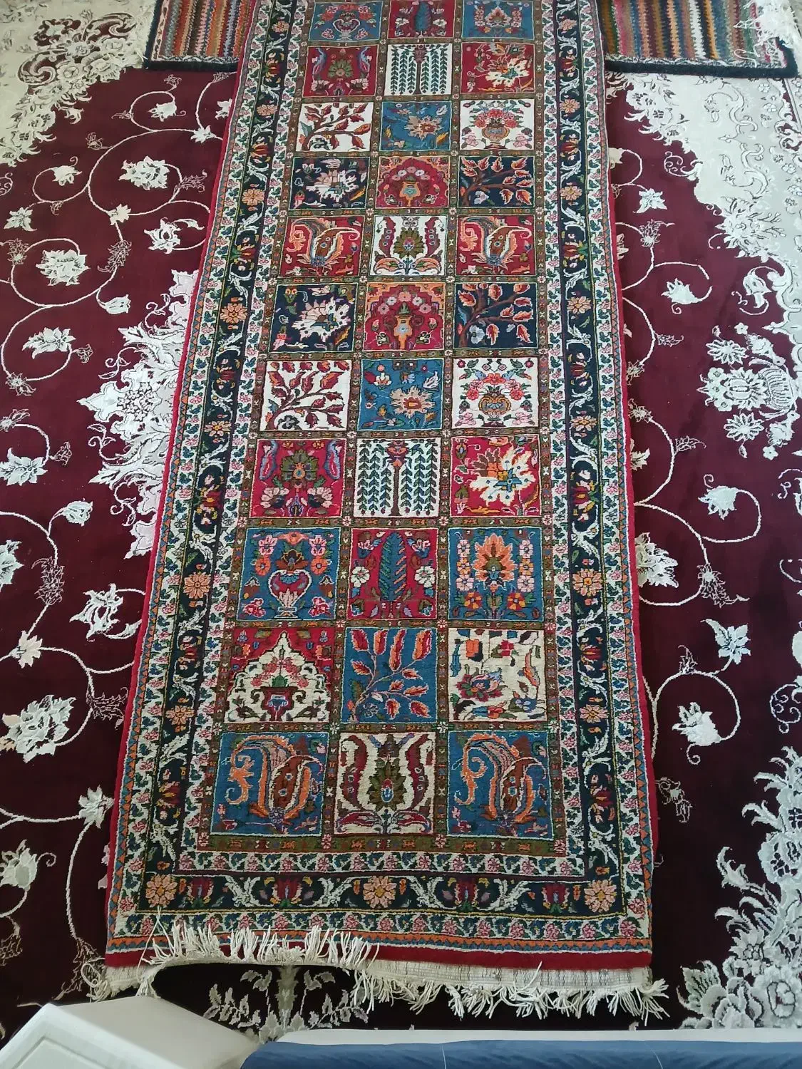 قالی دست بافت قالیچه|فرش|کیار, |دیوار