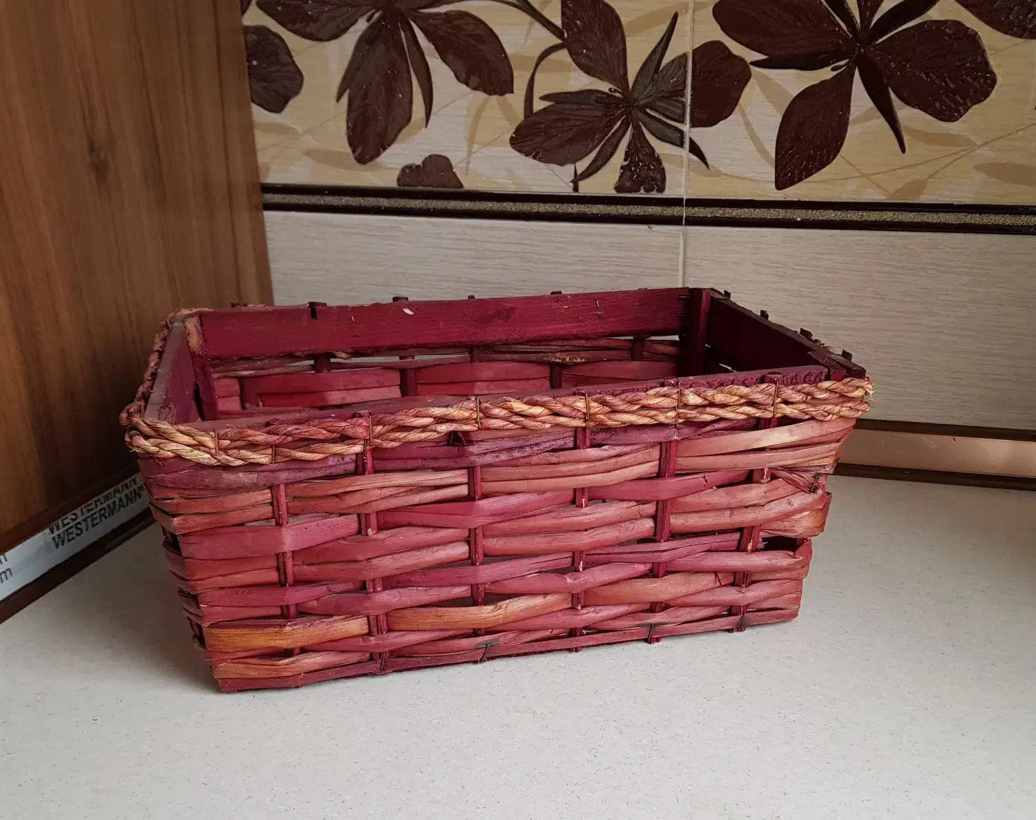 سبد چوبی تزیینی|صنایع دستی و سایر لوازم تزئینی|قم, سالاریه|دیوار