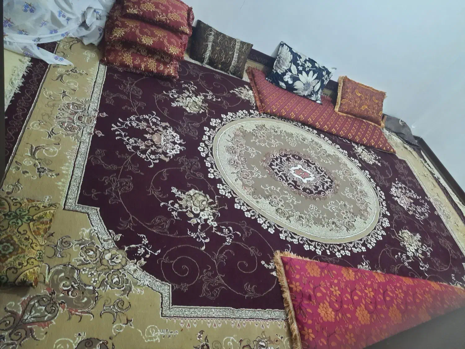 قالی ۱۲متری|فرش|جیرفت, |دیوار